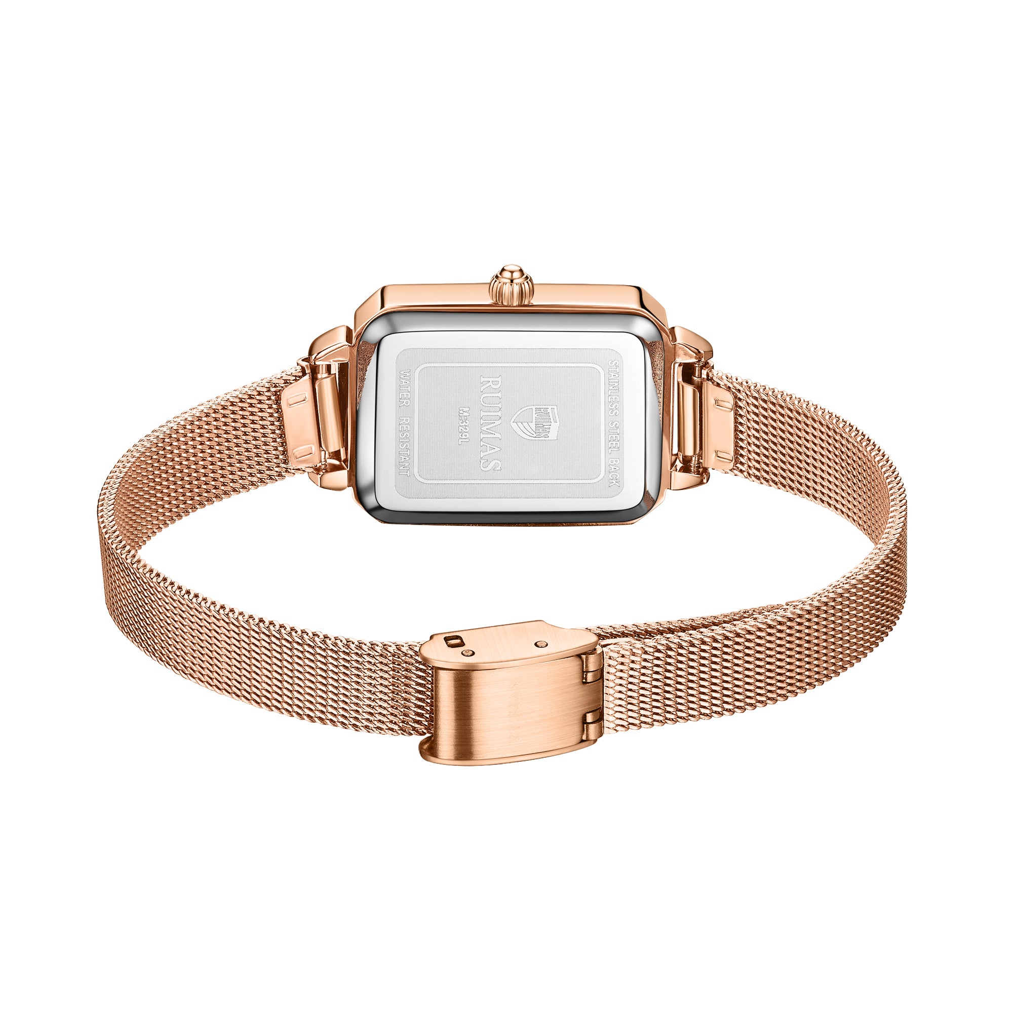 RUIMAS Luxury Ladies Watch Steel Strap Women Bracelet Clocks Leather Band Famale Wristwatch Dress Watches Reloj Mujer 329-10