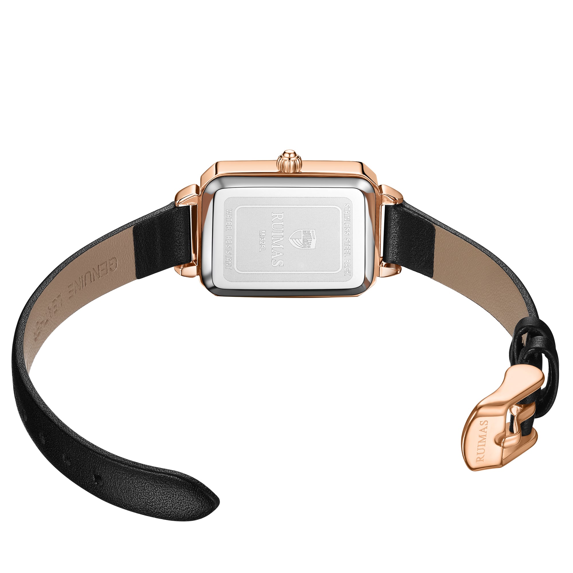 RUIMAS Luxury Ladies Watch Steel Strap Women Bracelet Clocks Leather Band Famale Wristwatch Dress Watches Reloj Mujer 329-11