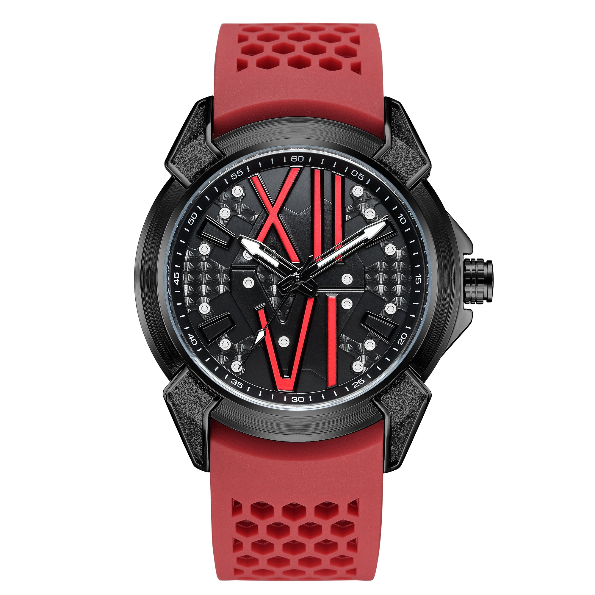 RUIMAS Men Sport Watches Top Brand Quartz Watch Waterproof Wristwatch Silicone Strap Clock Chronograph Relogio Masculino 332-7