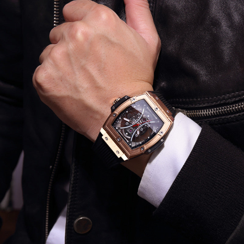 RUIMAS Reloj Hombre Fashion Brand Men Silicone Strap Watches Quartz Casual Wrist Watches Clock Waterproof Sport Montre Homme 334-2