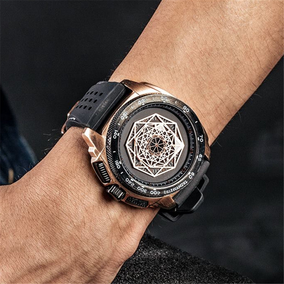 RUIMAS Men Silicone Band Quartz Casual Wrist Watches Large Dial Sport Military Watch Clock Luminous Waterproof Relogio Masculino-1