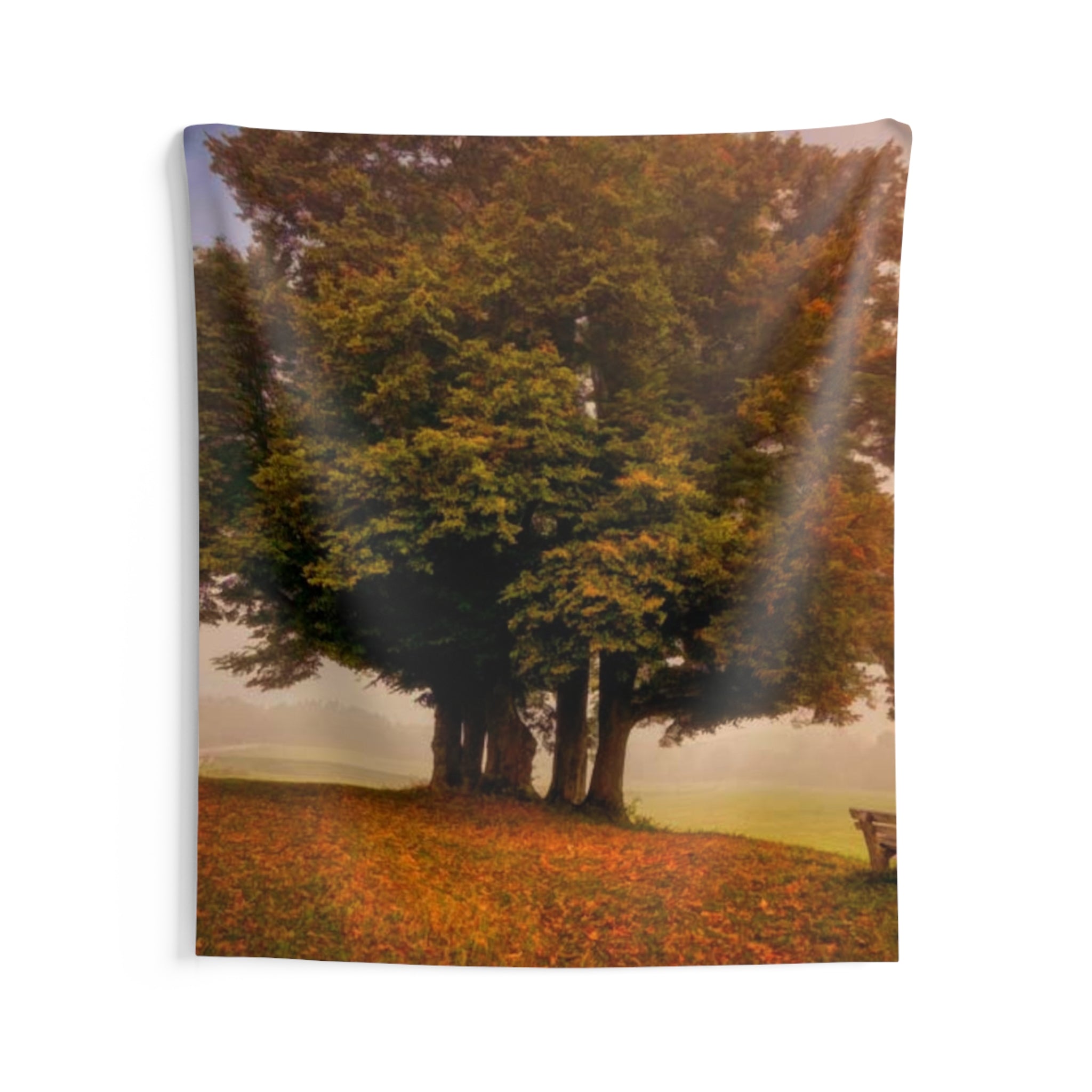 Couple Under Tree Oil Tapestry-2