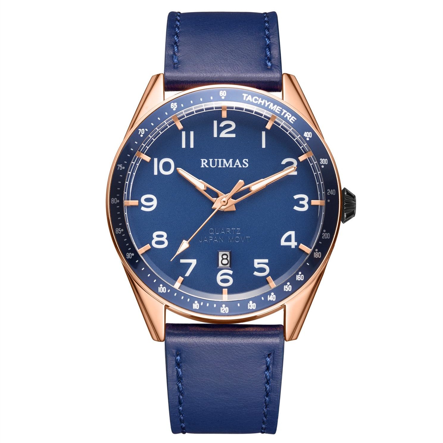 RUIMAS Men Quartz Watches Luxury Leather Sports Quartz Wristwatches Waterproof Luminous Casual Clock Auto Date Relogio Masculino-12