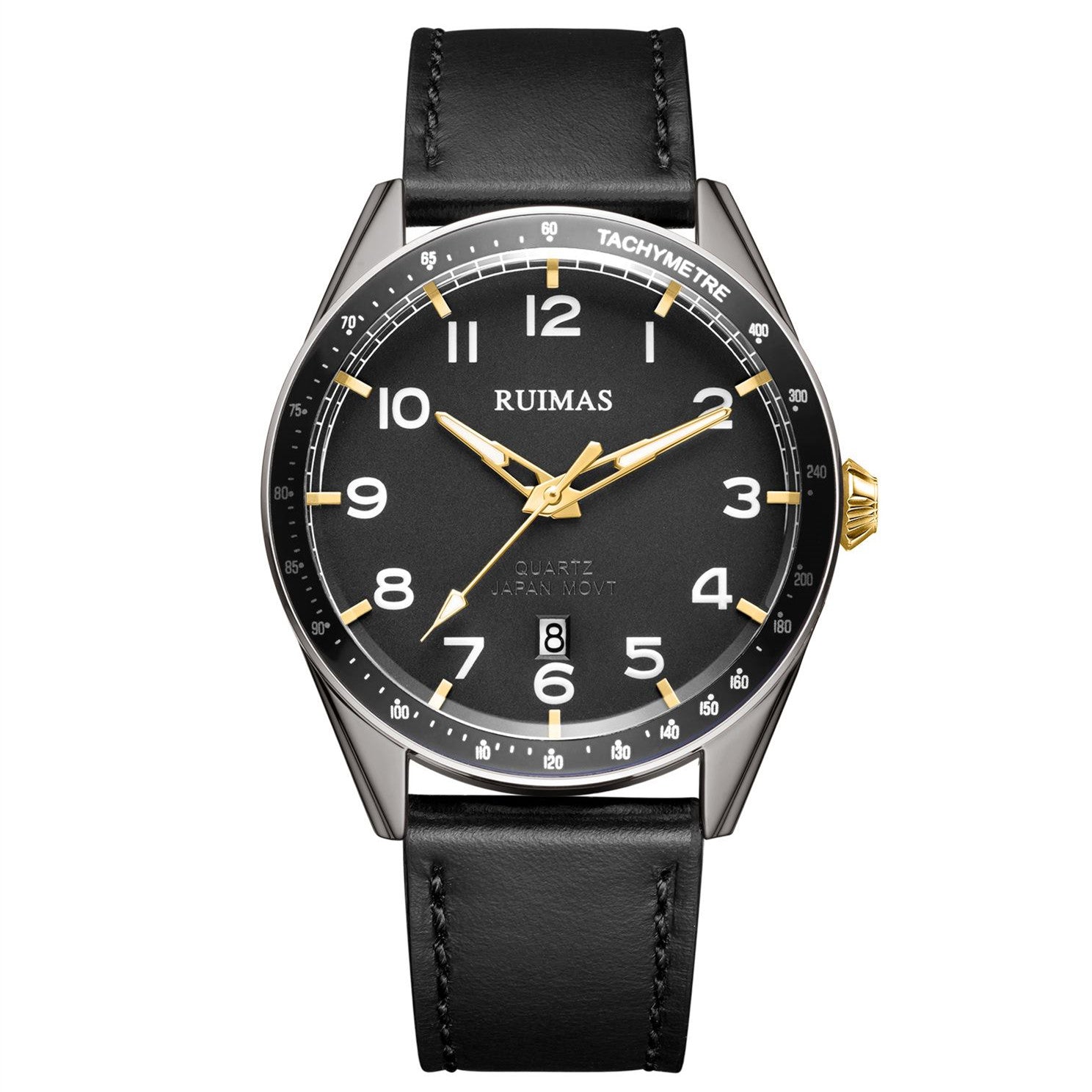 RUIMAS Men Quartz Watches Luxury Leather Sports Quartz Wristwatches Waterproof Luminous Casual Clock Auto Date Relogio Masculino-13