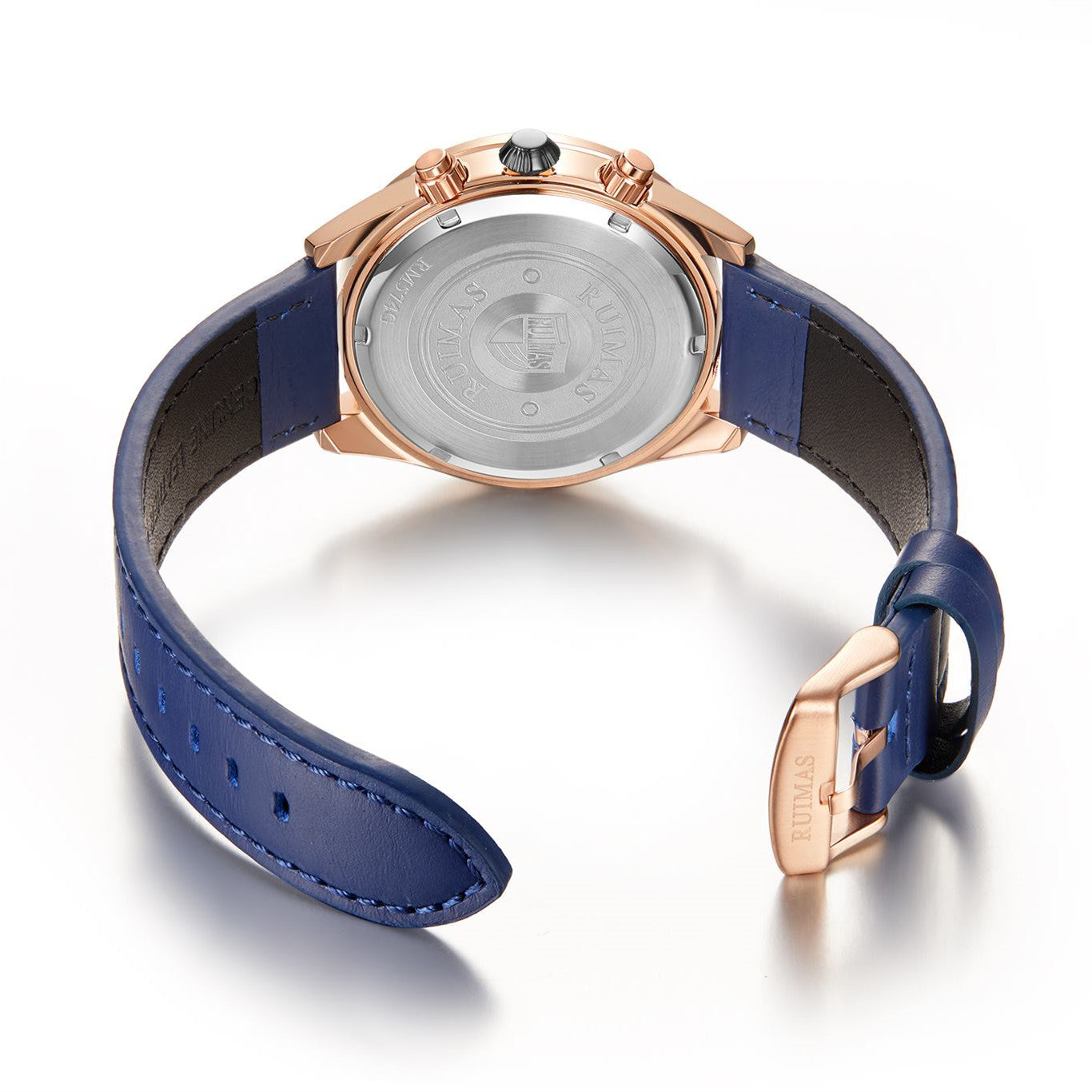 RUIMAS Luxury Brand Chronograph Watches for Men Fashion Leather Sports Military Wristwatch Luminous Clock Auto Date Reloj Hombre-14