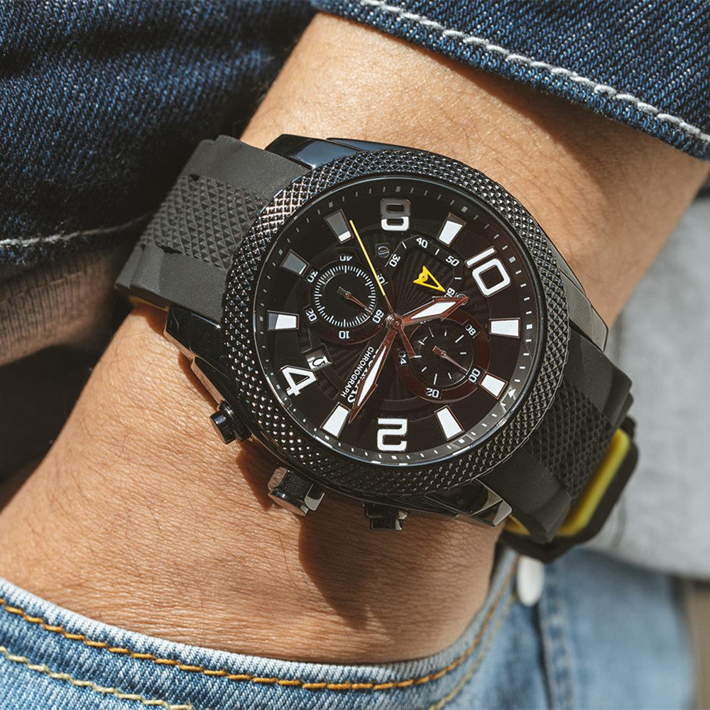 RUIMAS Fashion Watches for Men Luxury Large Dial Quartz Sports Chronograph Clock Luminous Date Casual WristWatch Reloj Hombre-3