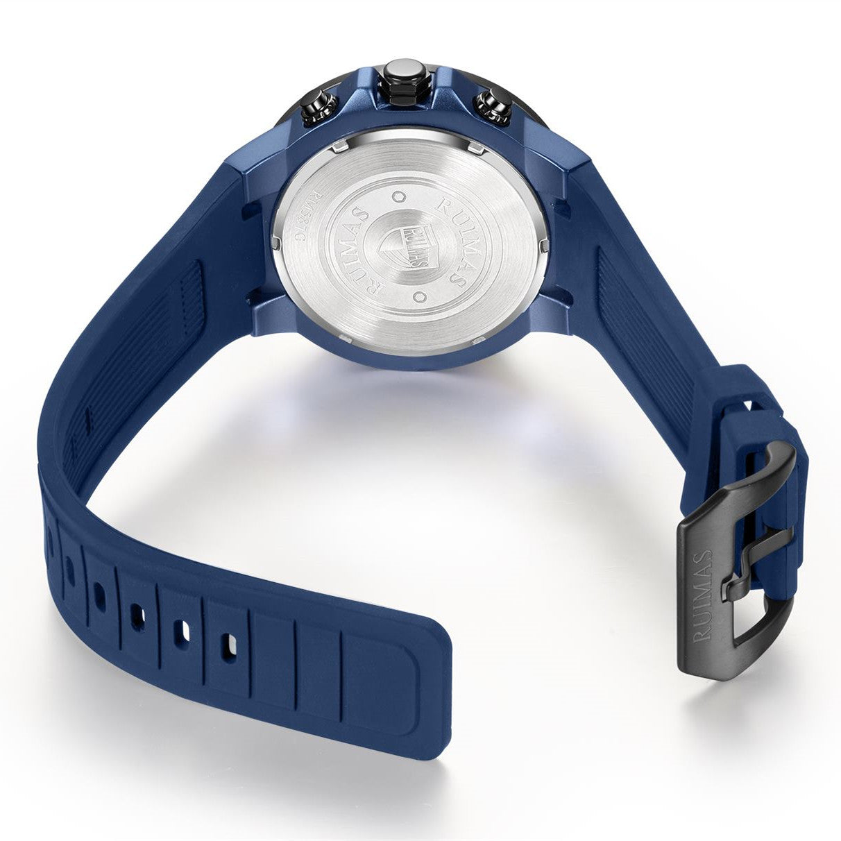 RUIMAS Chronograph Top Brand Luxury Quartz Watches for Men Waterproof Silicone Sports Clock Wristwatch Calendar Montre Homme 587-14