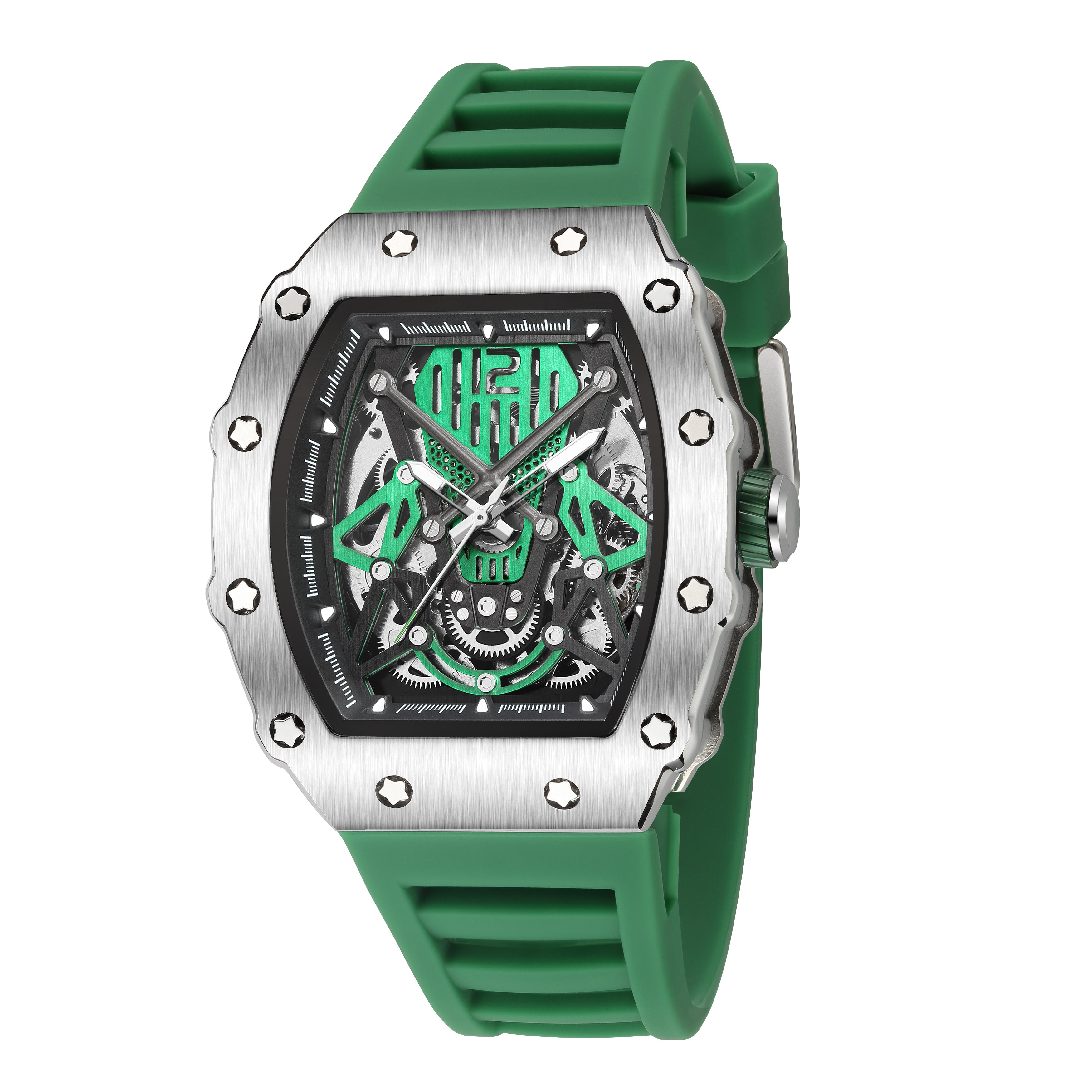 RUIMAS Luxury Watch Men Fashion Automatic Mechanical Watches Clock Silicone Strap Sport Casual Wristwatch Big Dial Reloj Hombre-7