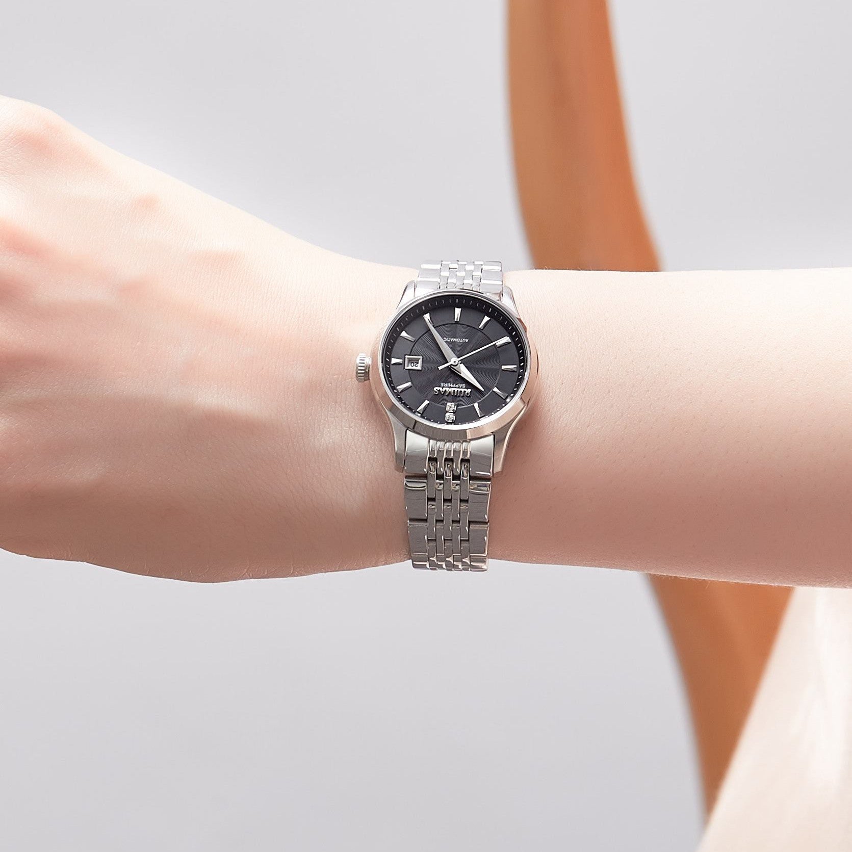 RUIMAS Brand Luxury Women Automatic Mechanical Watches Fashion Ladies Business Casual Wristwatch Sapphire Clock Reloj Mujer 6755-1