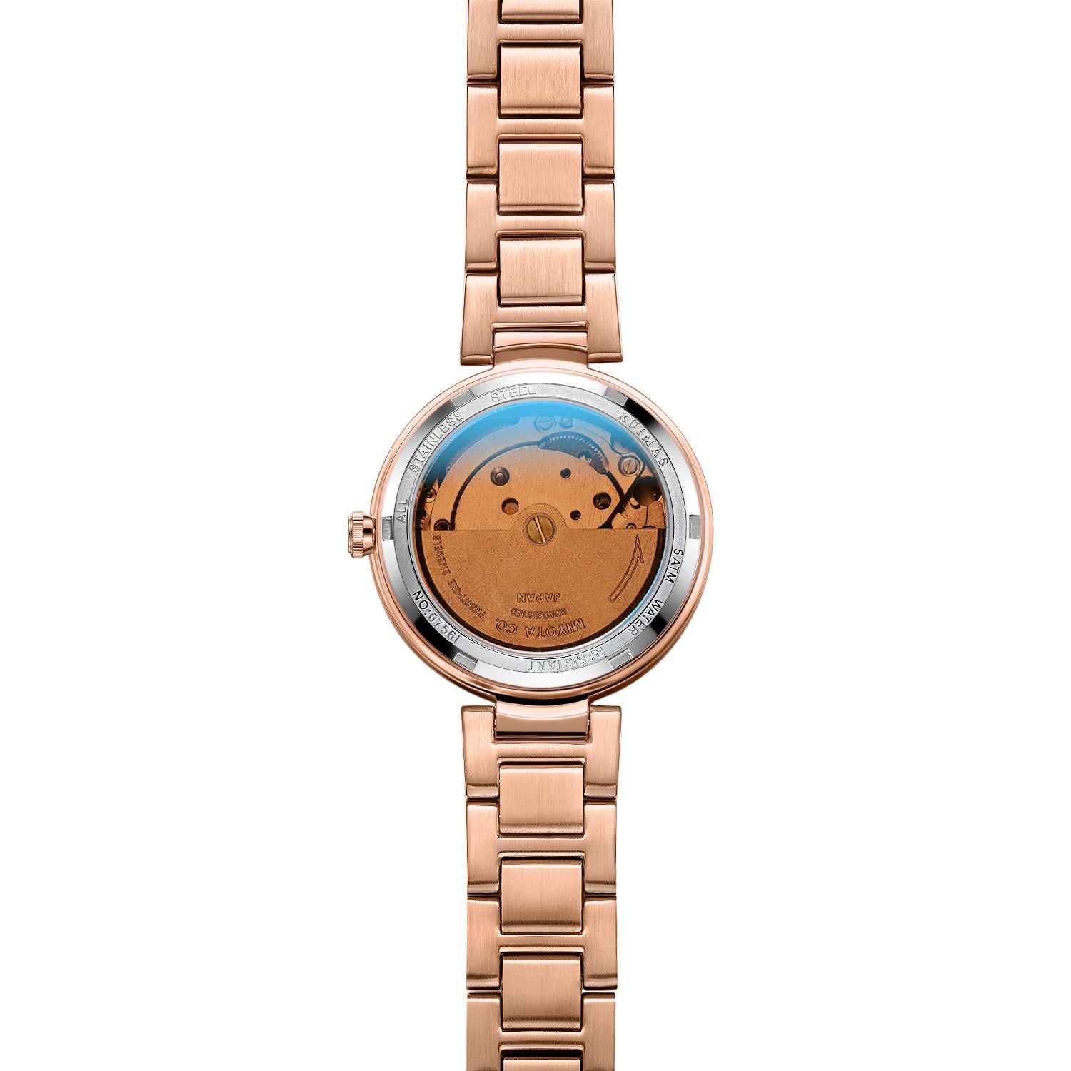 RUIMAS Women Automatic Mechanical Watch Steel Strap Ladies Business Wrist Watch Fashion Waterproof Date Clock Montre Femme 6756-11