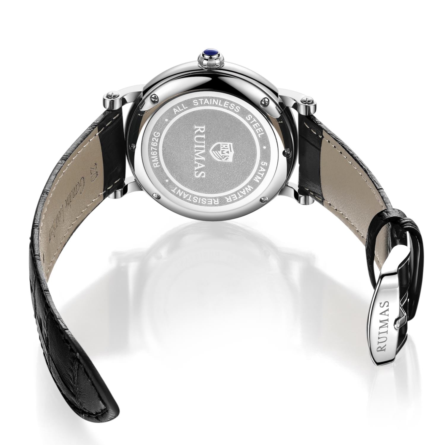 RUIMAS Fashion Mens Quartz Watches Sapphire Sport Wristwatch Waterproof Large Dial Business Casual Watch Clock Montre Homme-9