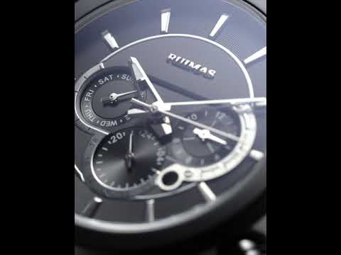 RUIMAS Mechanical Watches for Men Luxury Casual Business Wristwatch Leather Male Clock Date Chronograph Relogios Masculino 6767-13