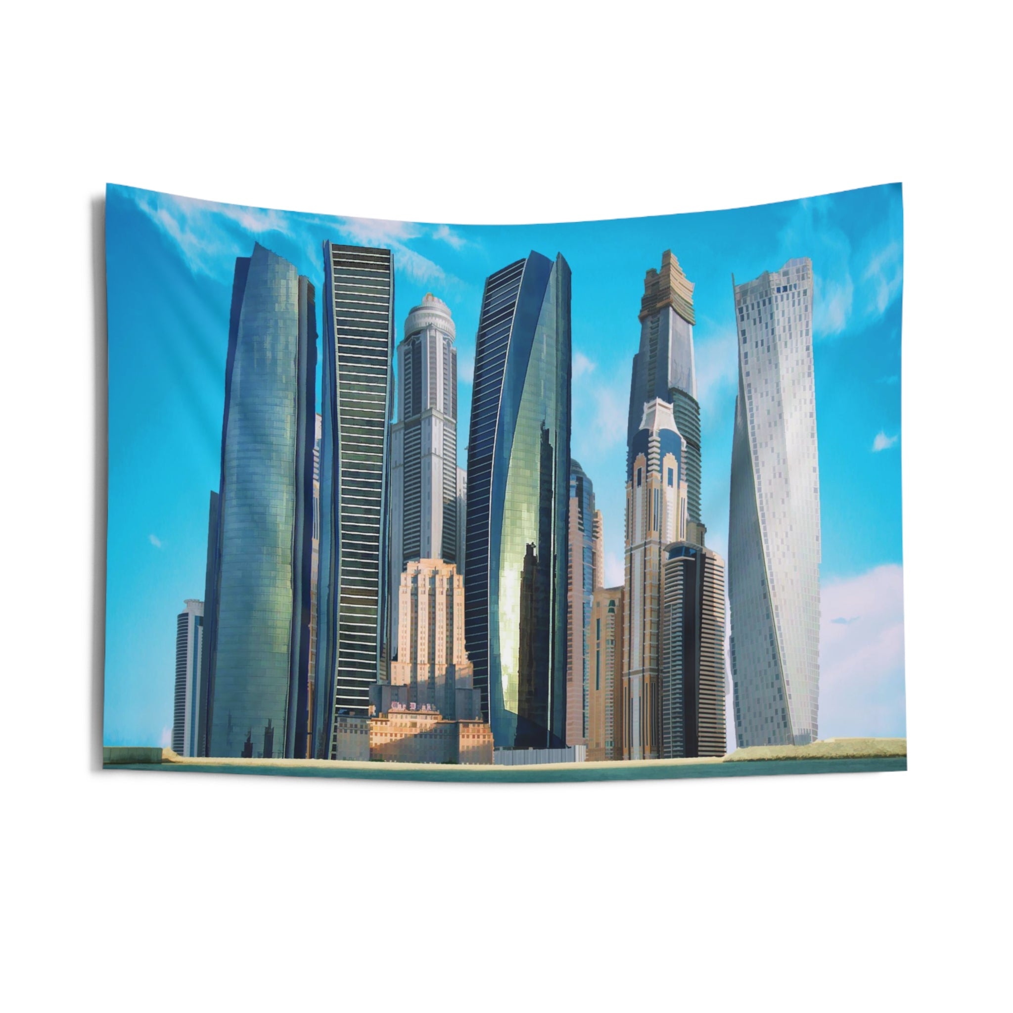 Dubai Skyline Tapestry-2