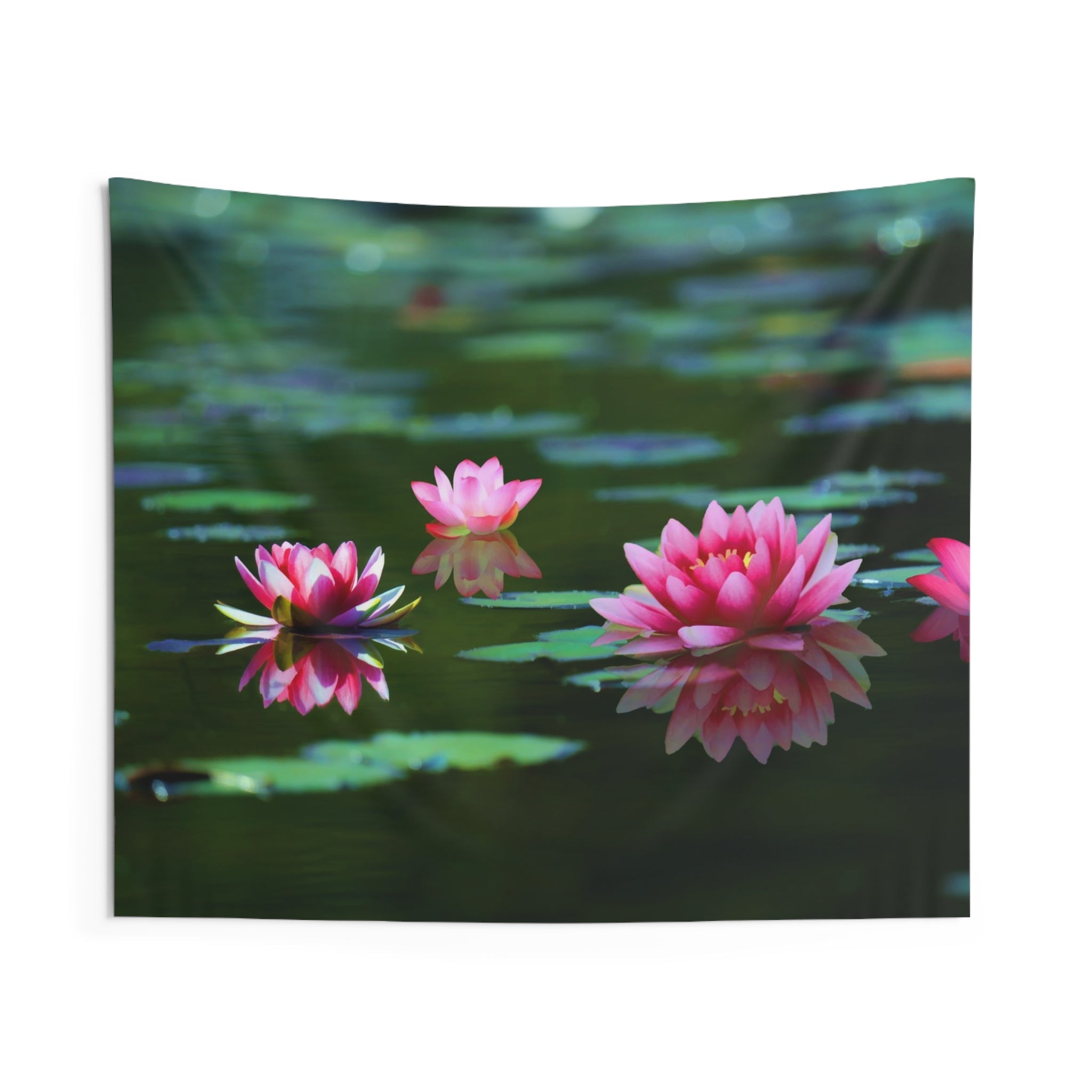 Lily Pink Flower Tapestry-0