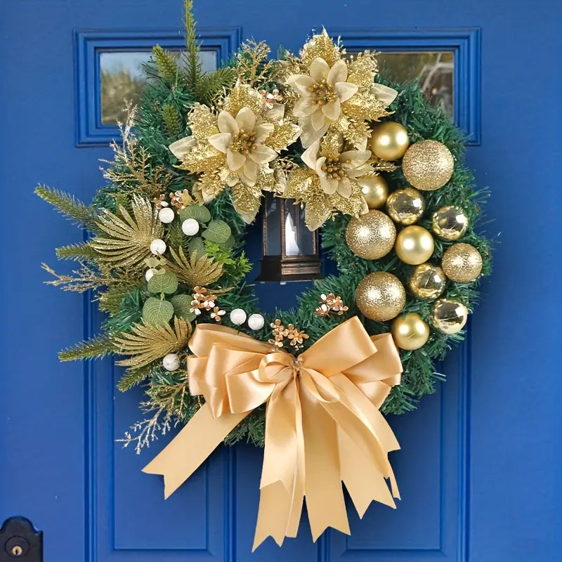 Braided Bliss: A Festive Christmas Wreath-3
