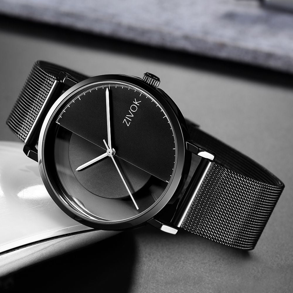 ZIVOK Luxury Quartz Men's Watch Waterproof Sport Wristwatches Big Dial Business Male Watches Clock Montre Homme-7