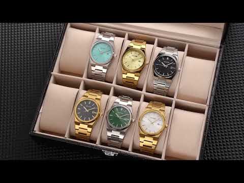 MEGIR Luxury Business Watches for Men Stainless Steel Strap Waterproof Calendar Male Quartz Wristwatch Clock Reloj Hombre 1086-11