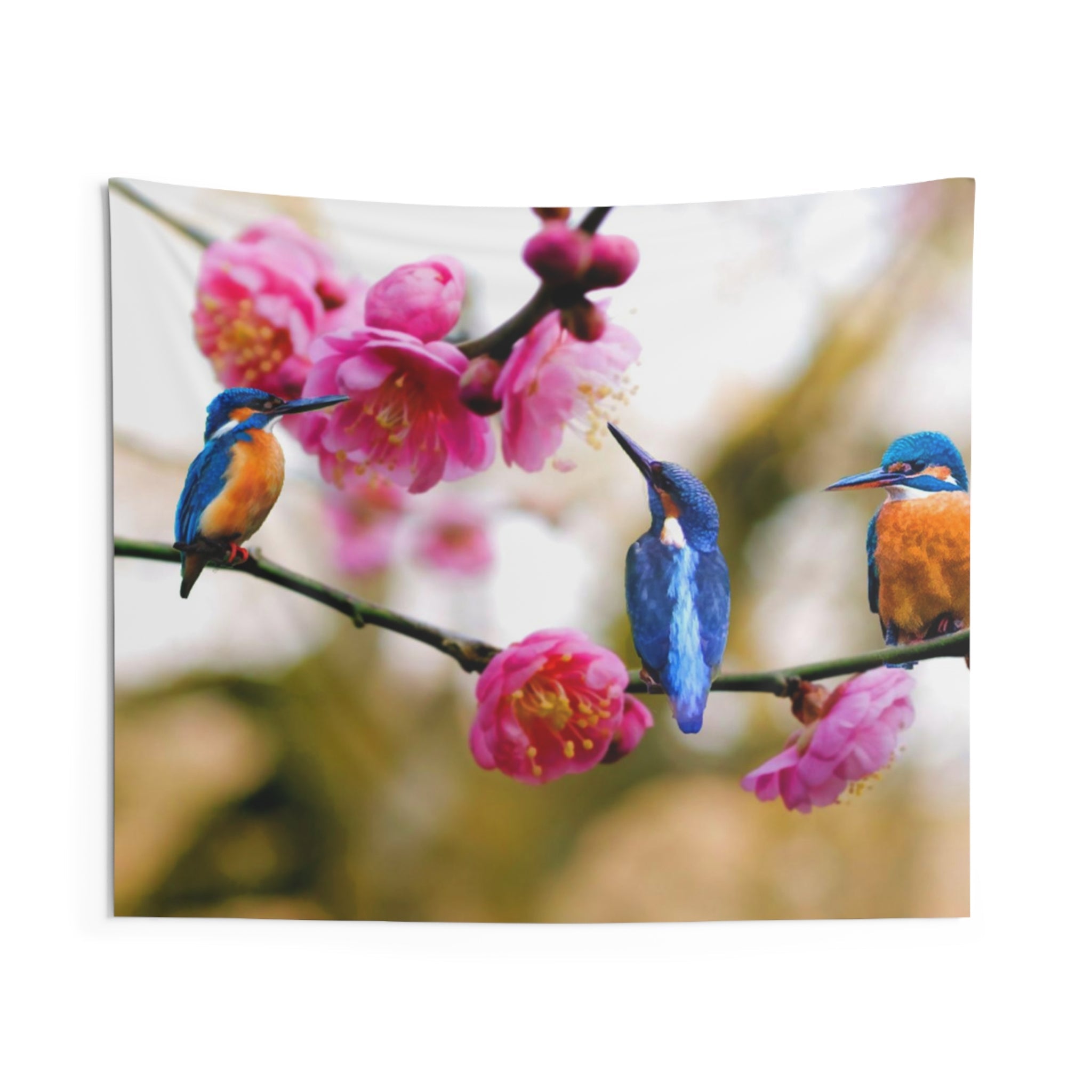 Kingfisher Bird Tapestry-0