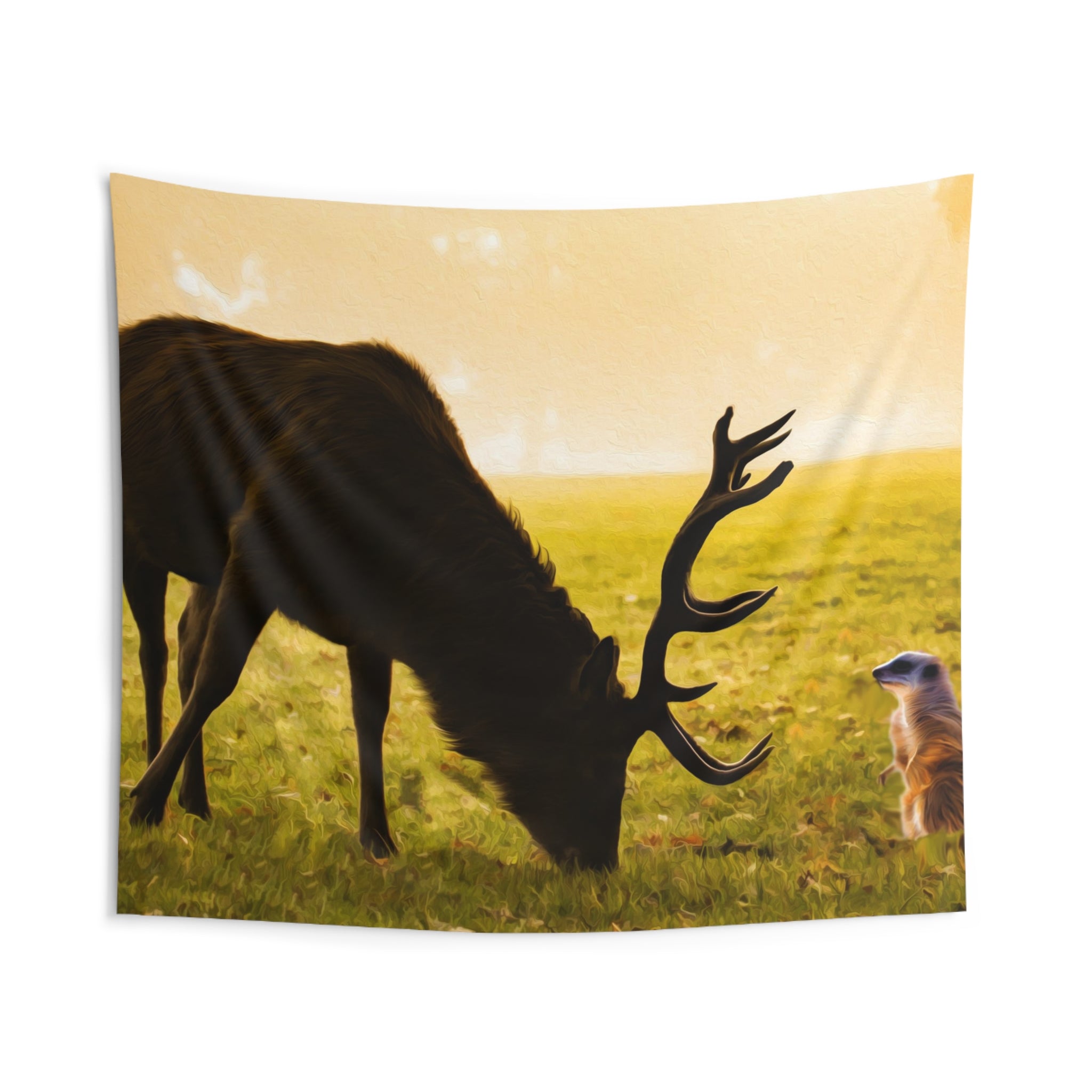 Meerkat and Deer Tapestry-0