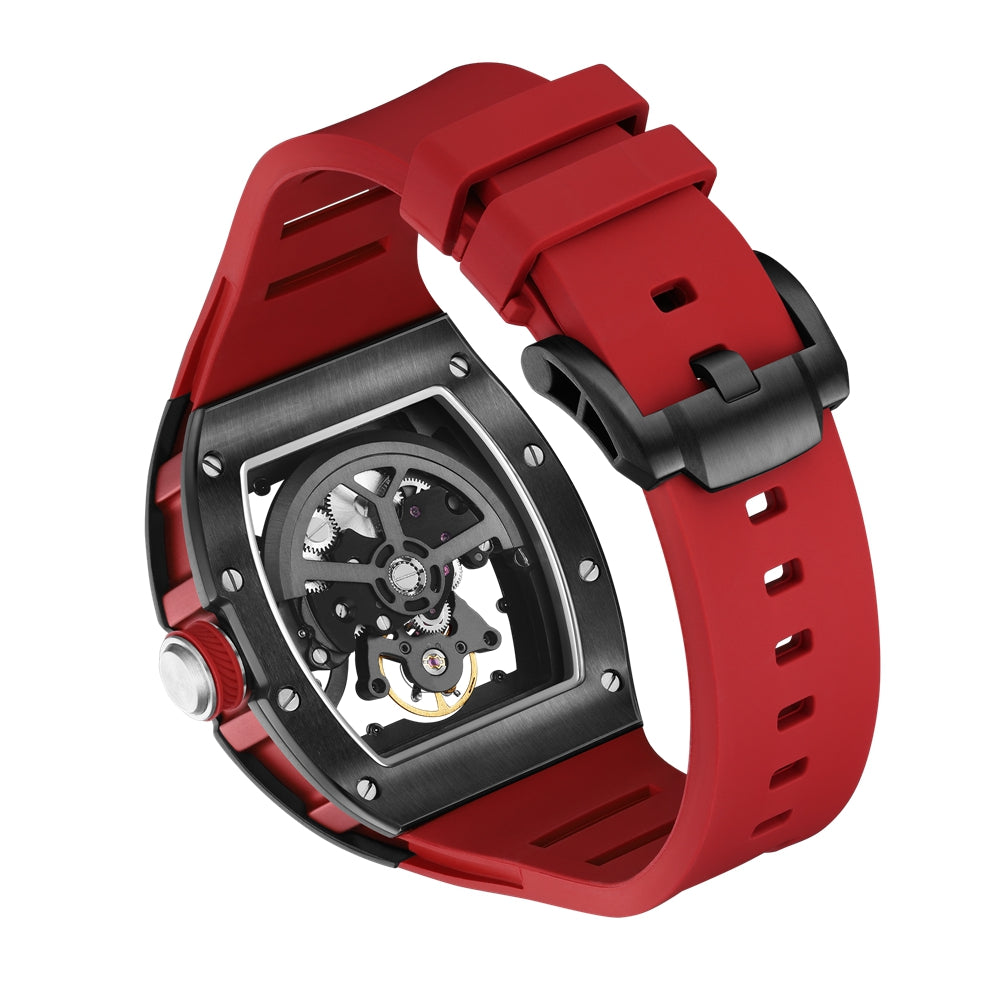 New Automatic Mechanical Watch for Men Luxury Skeleton Dial Luminous Waterproof Sports Military Wristwatch Gift for Man 9190-12-16