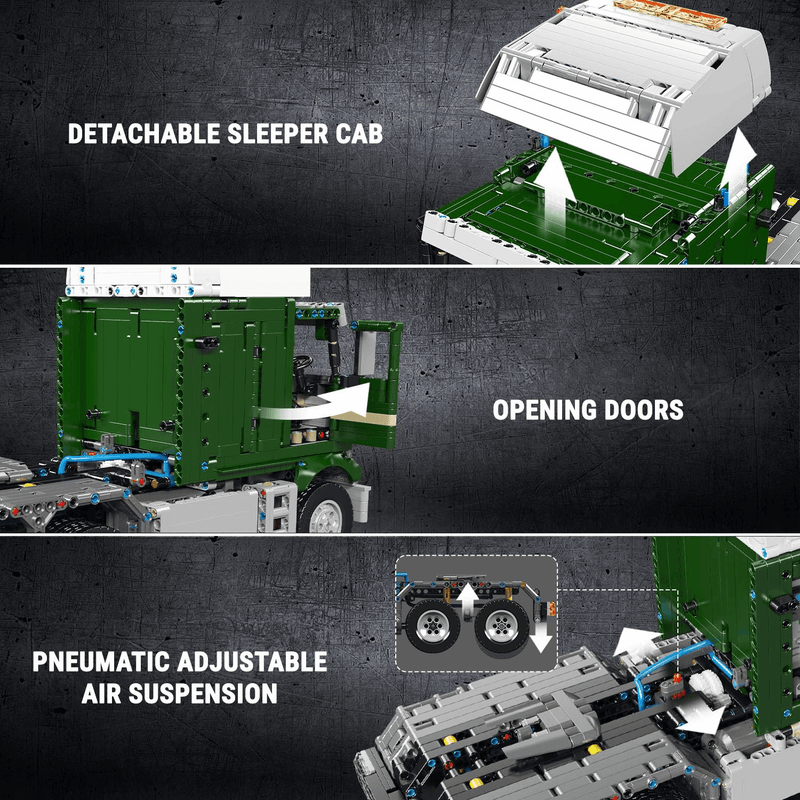 Remote Controlled 70s Cabover Truck 2180PCS-4