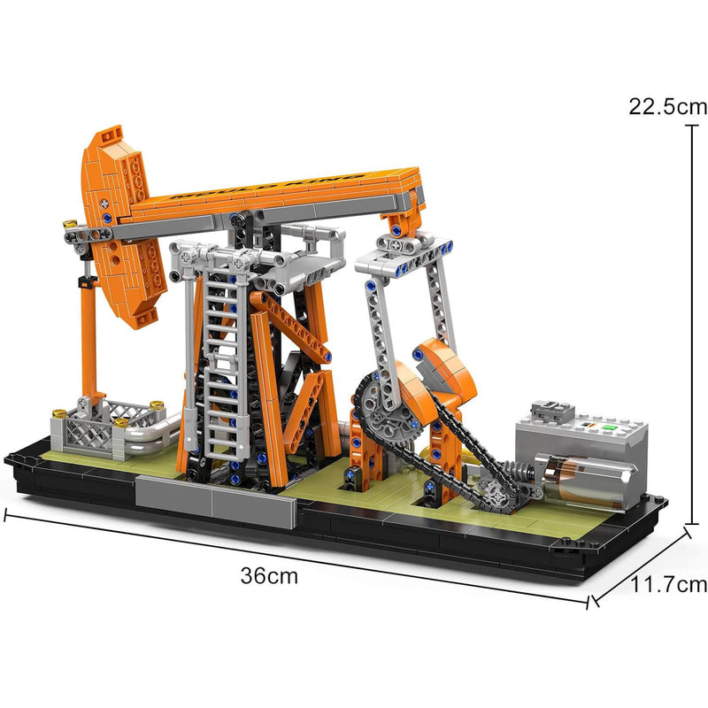 Motorised Mechanical Oil Rig 839PCS-4