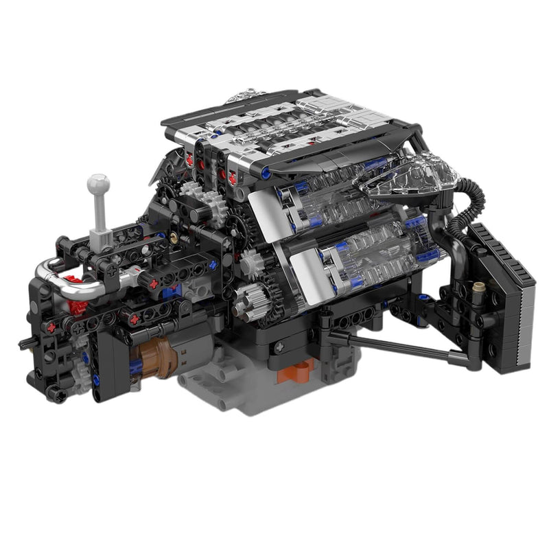 Twin Turbo W12 German Engine 870pcs-2
