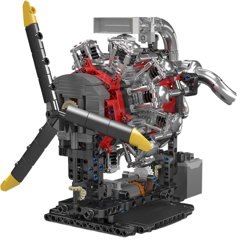 Motorised Radial Aircraft Engine 1146pcs-2