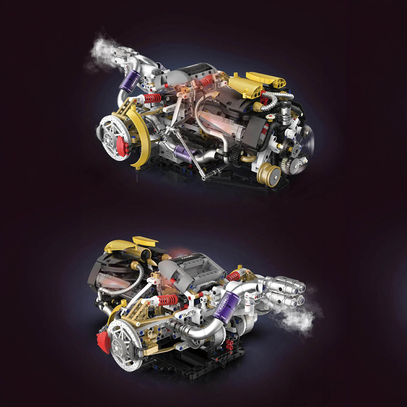 V8 Rear Supercar Powertrain 1393Pcs-2