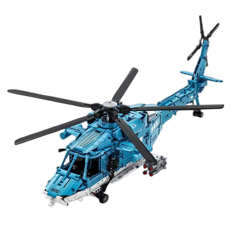 Heavy-Duty Military Helicopter 1710Pcs-0