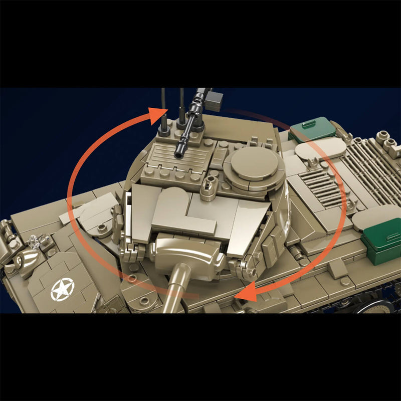 Remote Controlled M24 Chaffee Tank 931pcs-3