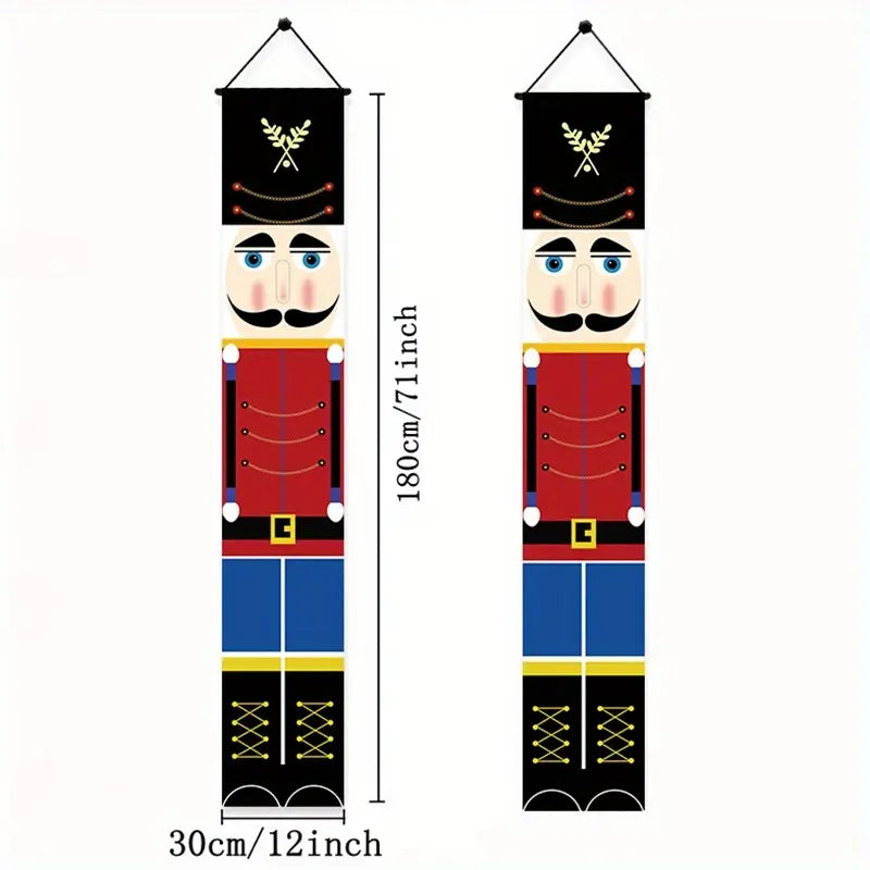 1 Pair Christmas Nutcracker Banner Decorations-1