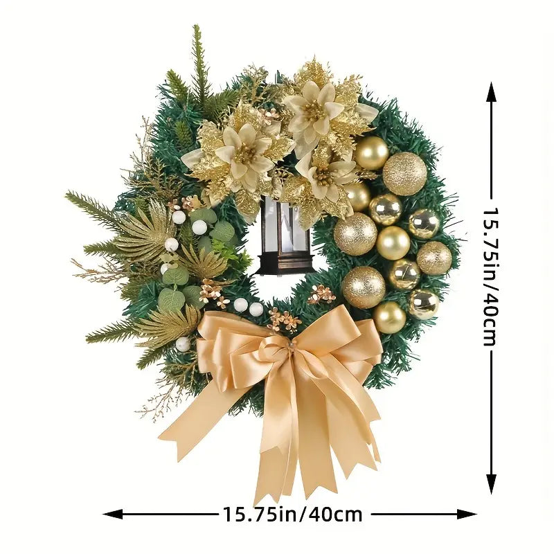 Braided Bliss: A Festive Christmas Wreath-1