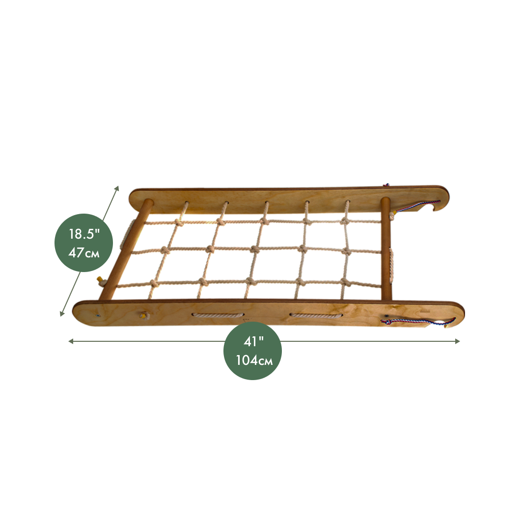 Climbing Net for Triangle Ladder - Climbing Accessories - Chocolate-1