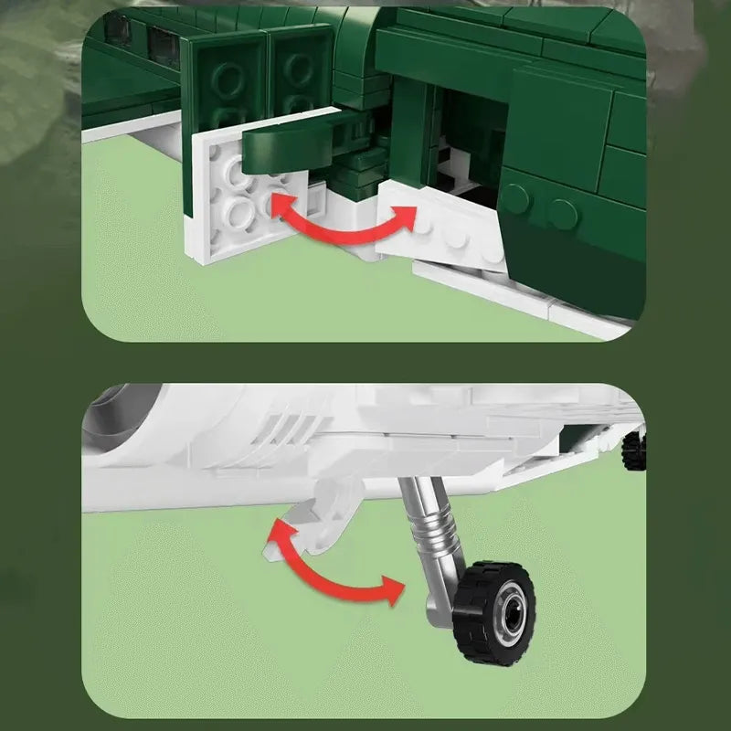 C47 Transport Aircraft 865pcs-3