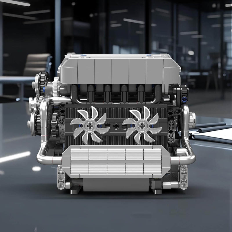 Motorised Inline 6 Bavarian Engine 743Pcs-3