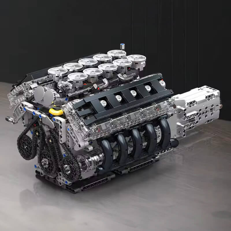 V10 Naturally Aspirated Japanese Engine 1833Pcs-4