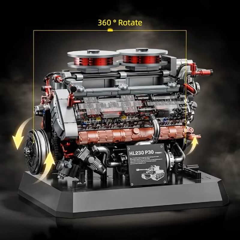 WW2 German V8 Tank Engine 1235Pcs-2