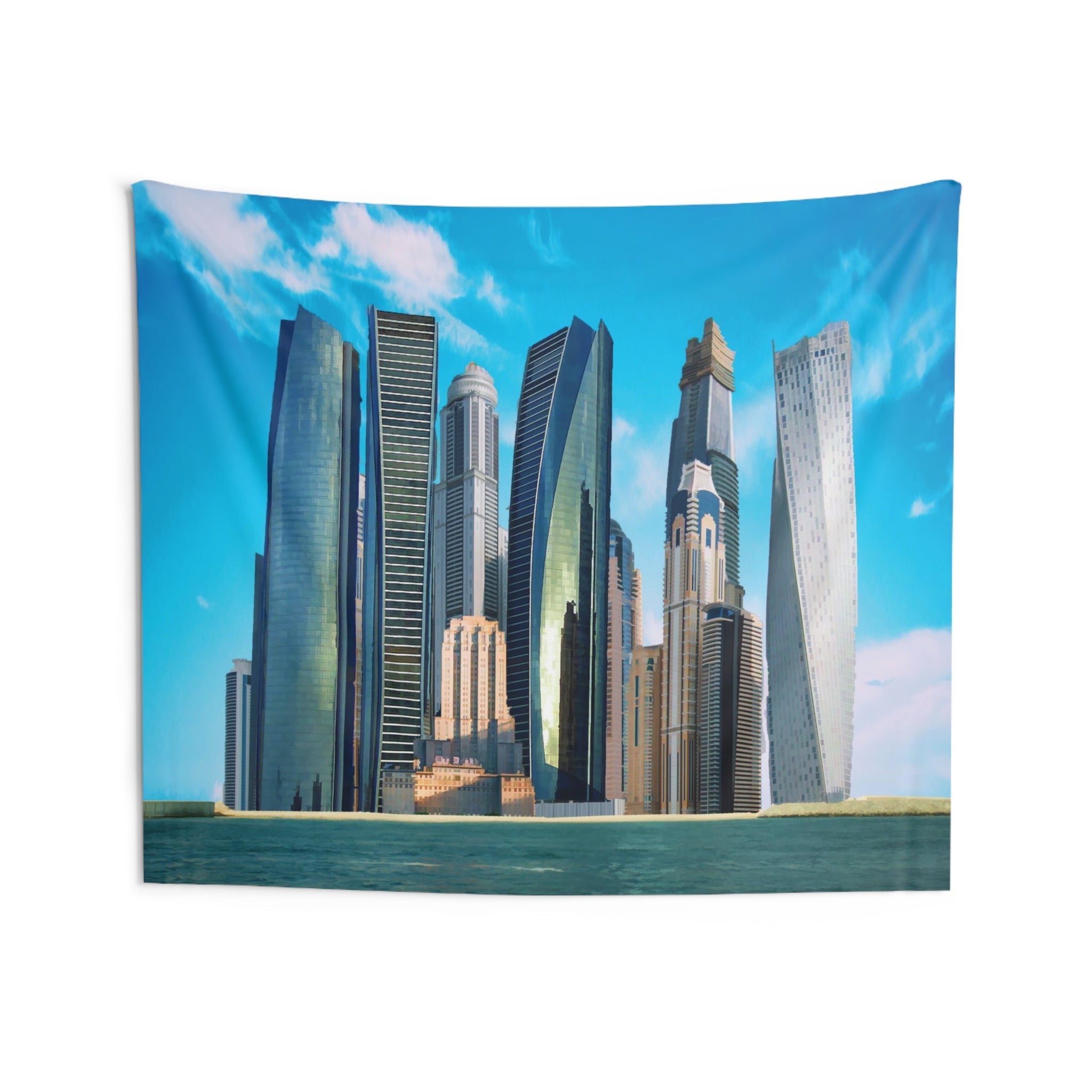 Dubai Skyline Tapestry-3