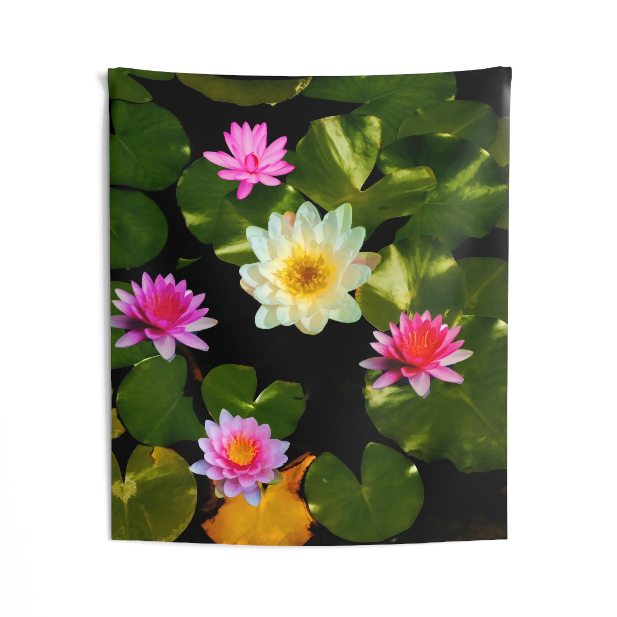 Pink Lily Flower Tapestry-1