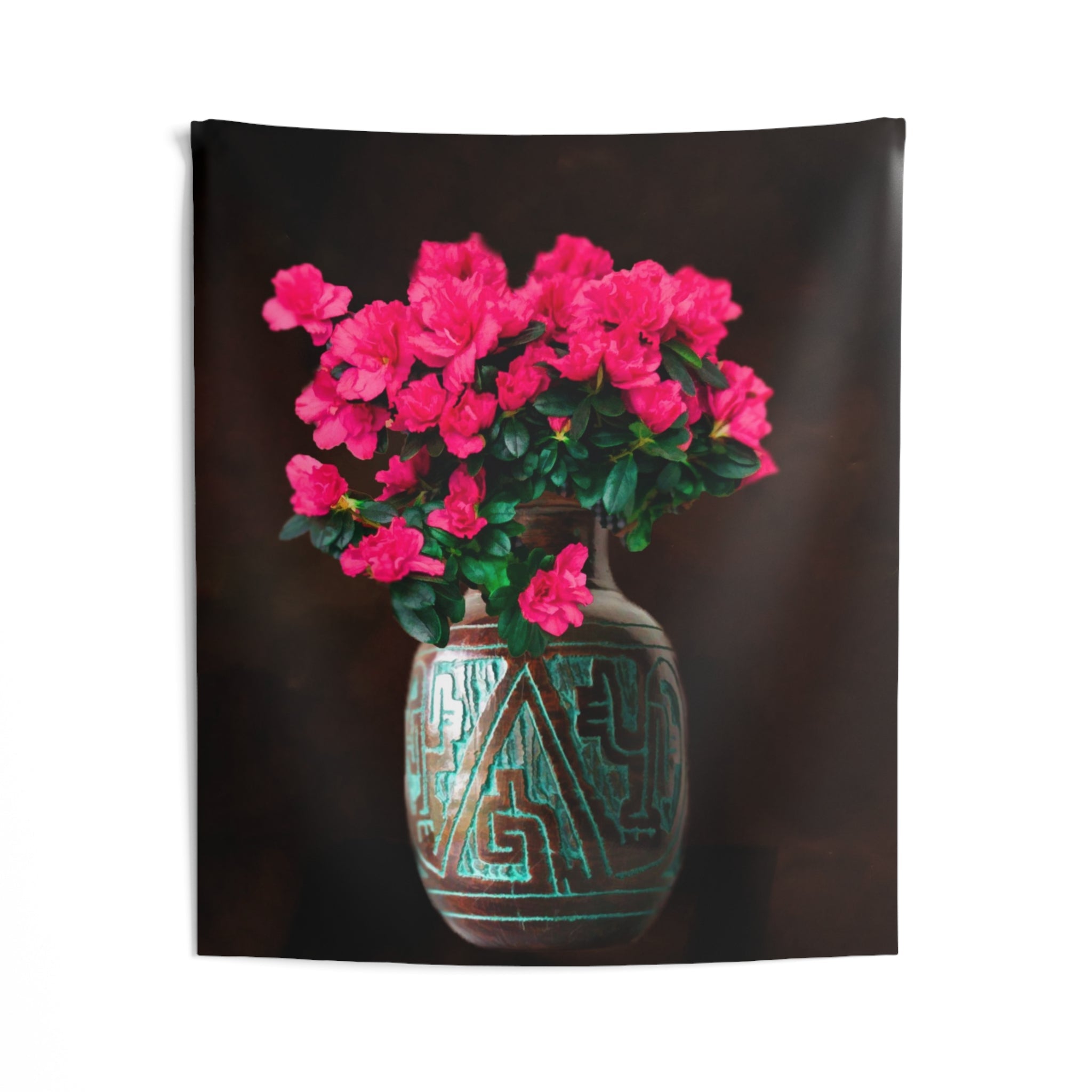 Vintage Vase Flower Tapestry-1