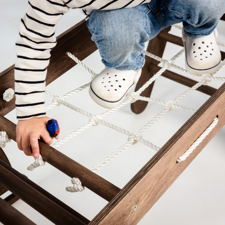 Climbing Net for Triangle Ladder - Climbing Accessories - Chocolate-2