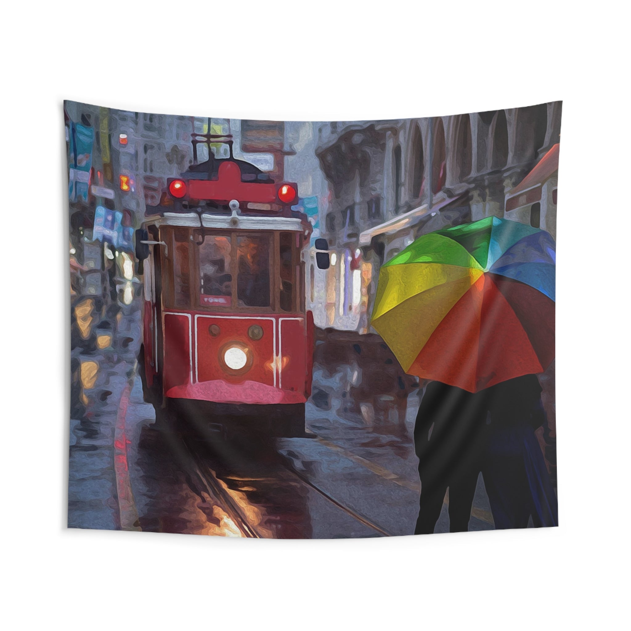 Street Tram Tapestry-1