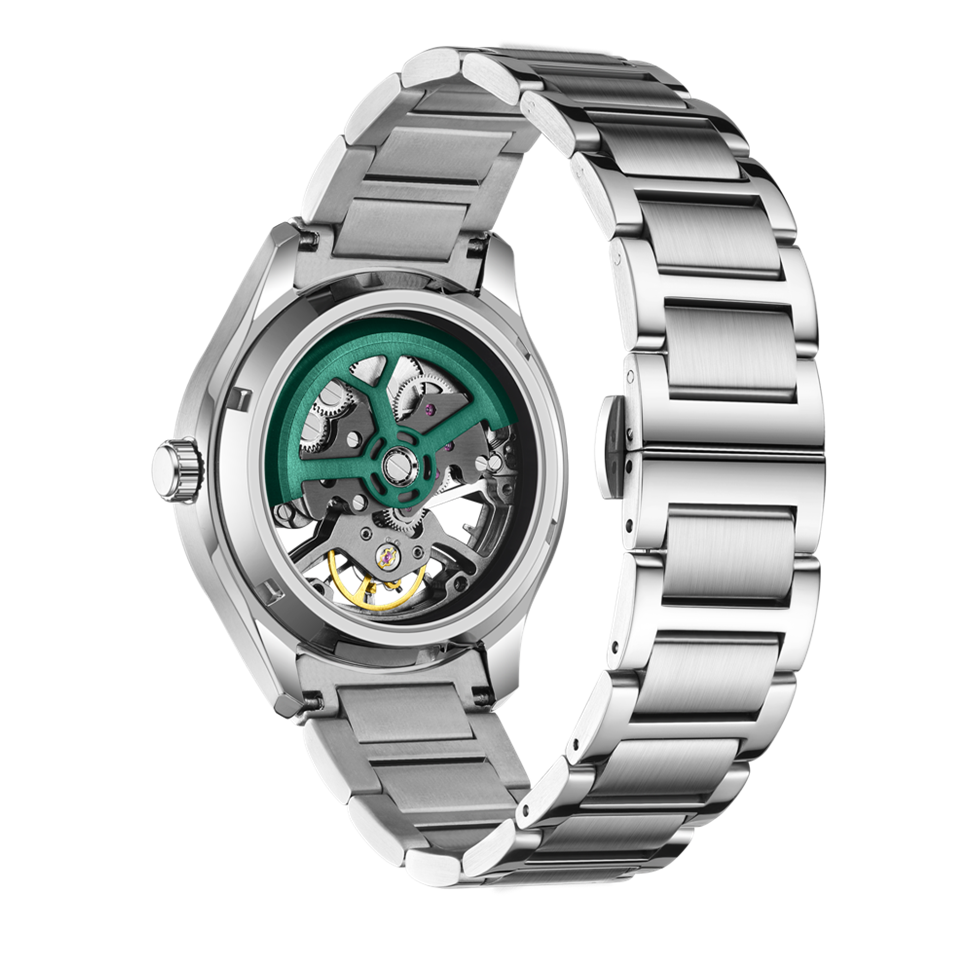 MEGIR Fashion Sport Watches for Men Skeleton Dial Automatic Mechanical Movement Wristwatch Waterproof Clock Reloj Hombre 9204-5-17