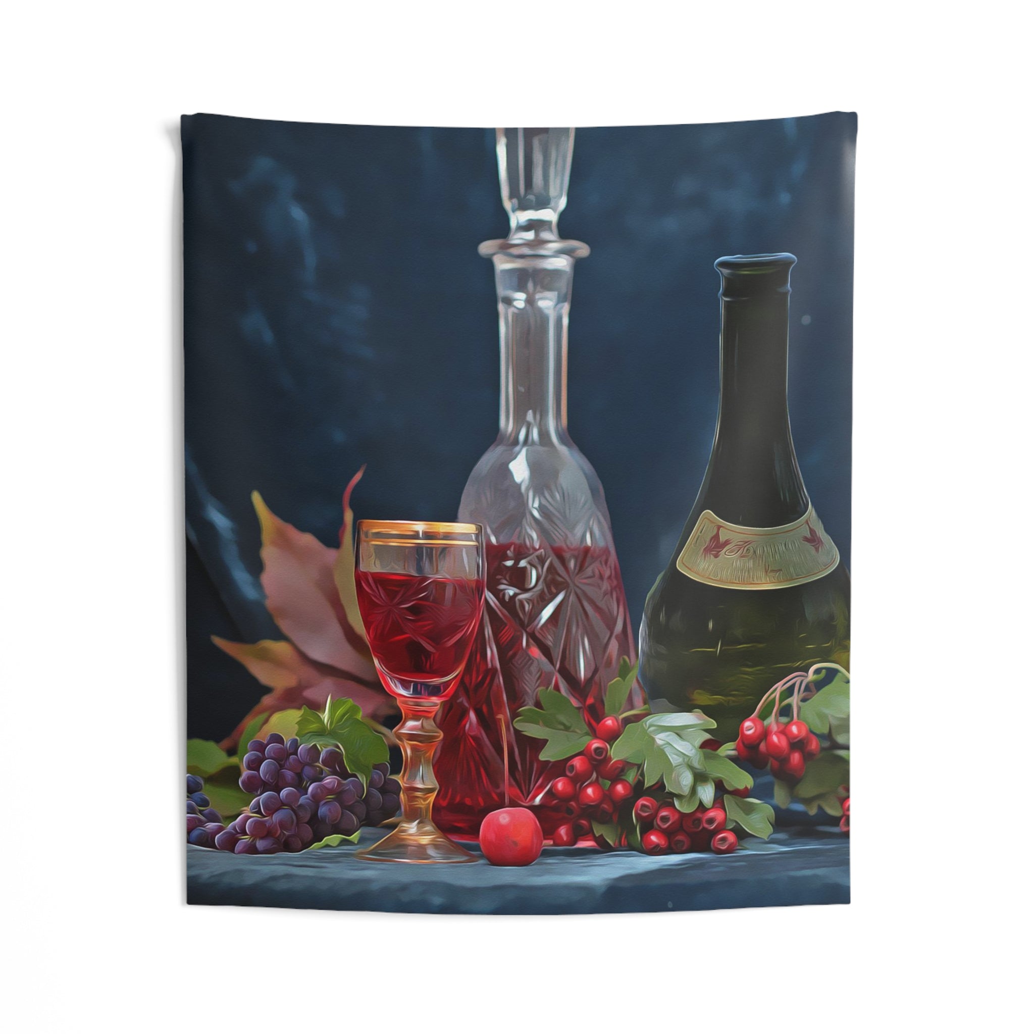 Wine & Glass Tapestry-1