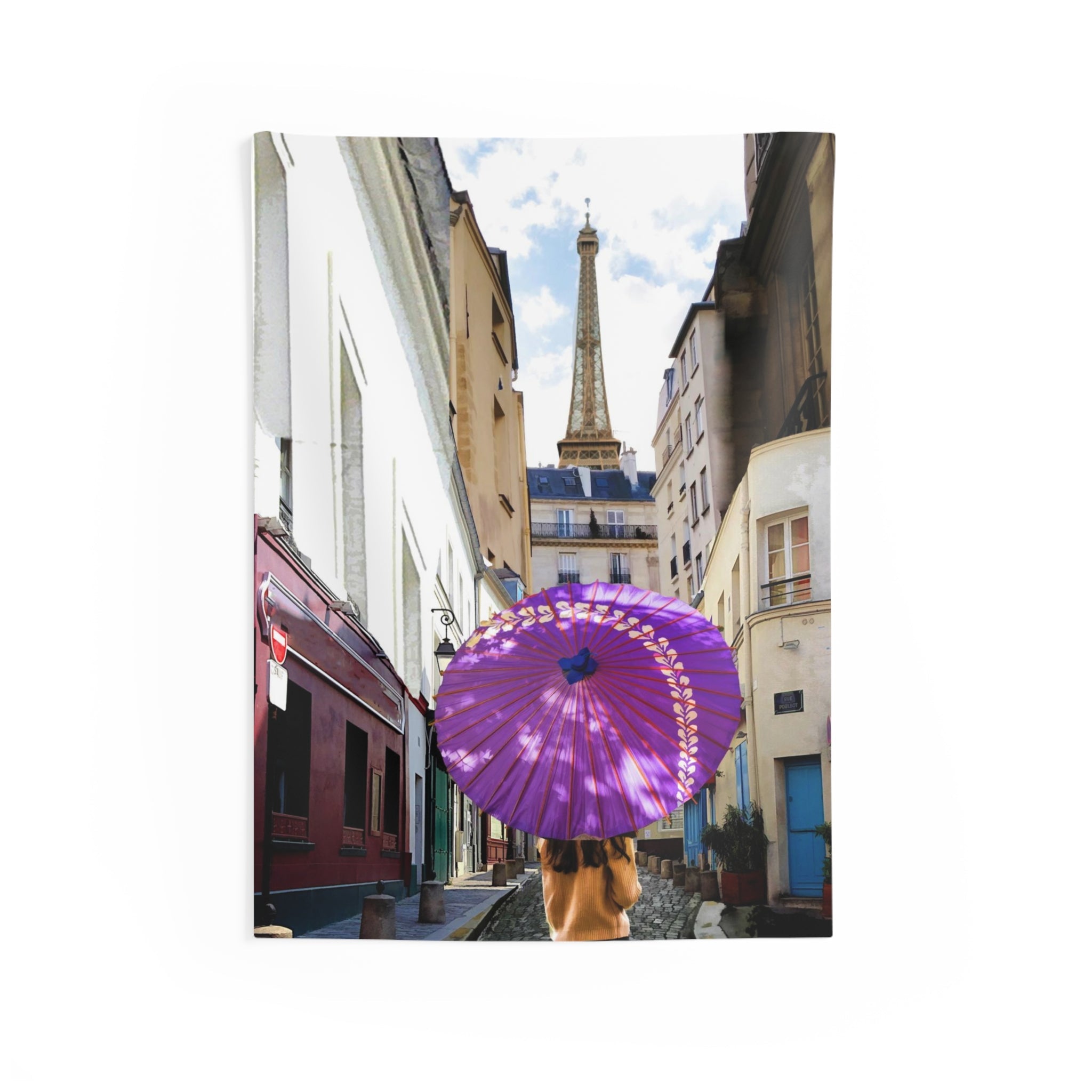 Eiffel Tower Paris street Tapestry-0