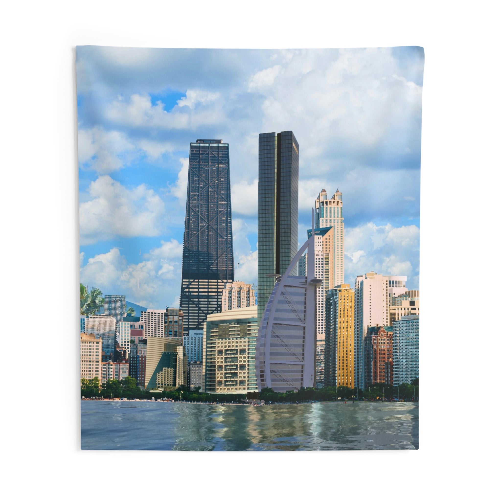 Chicago Skyline Tapestry-3