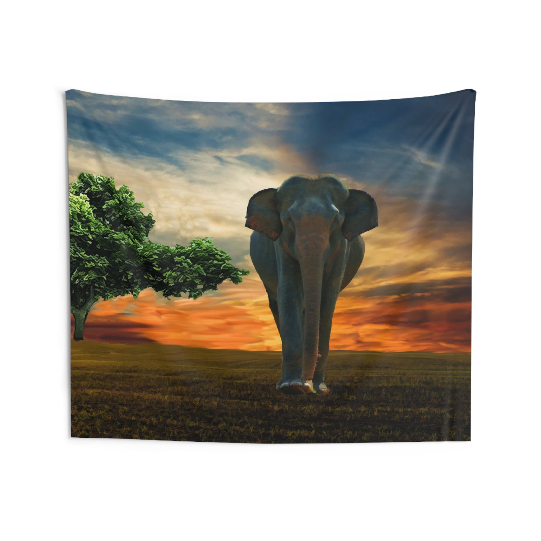 Elephant & Tree Tapestry-3