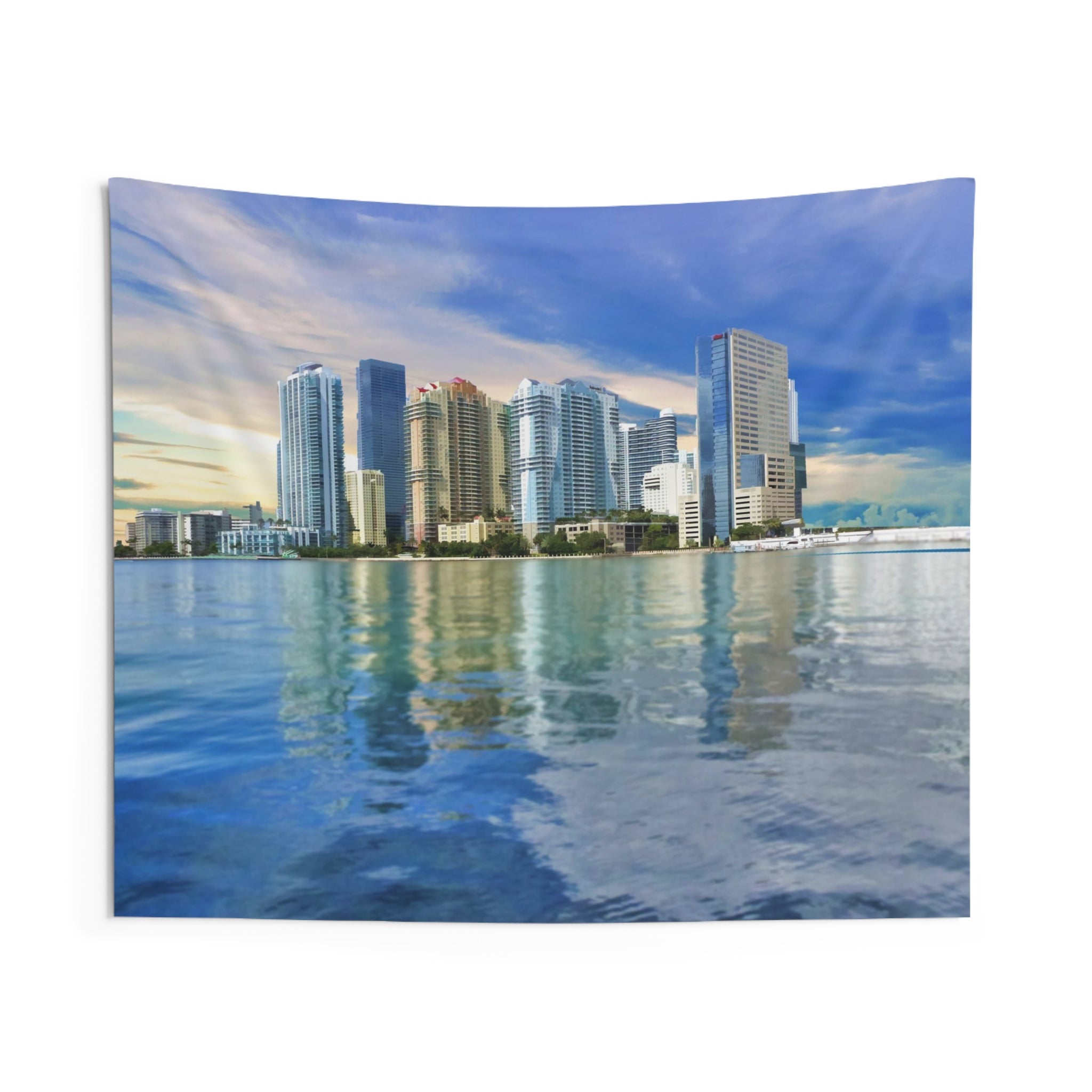 Miami Skyline Tapestry-0