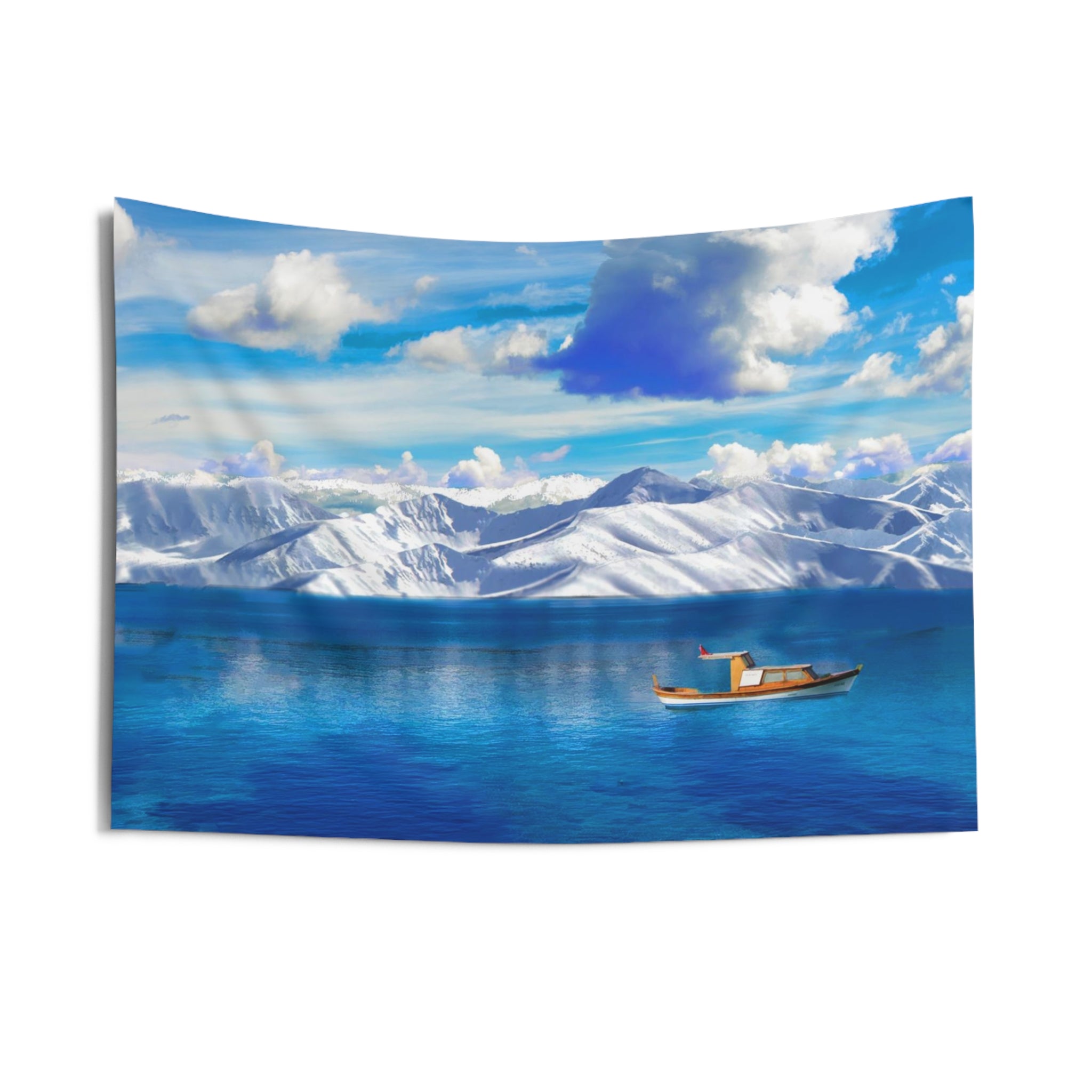 Ladakh Lake Snow Tapestry-2